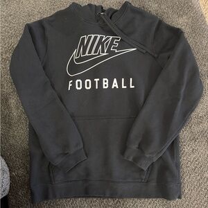 Nike Black Athletic Sweater with Swoosh Logo